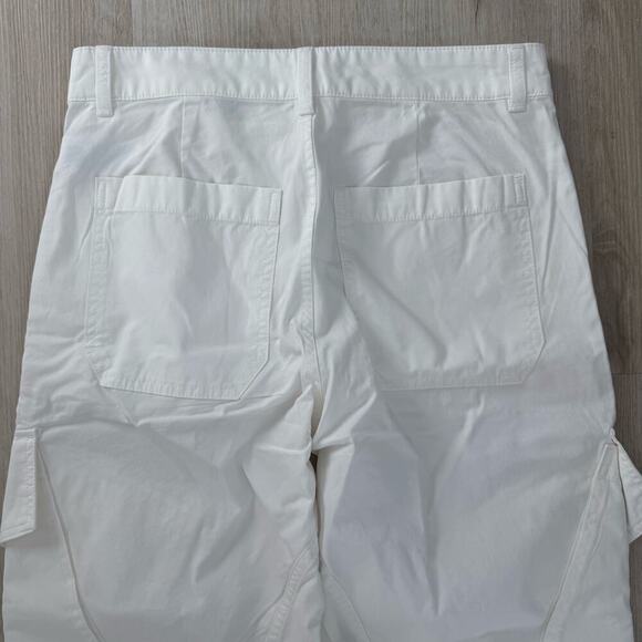 NWT Madewell The Barrel Leg Utility Pant in Garment Dyed Twill White NU693 Sz 2 - Picture 6 of 10